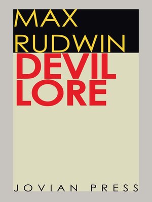 cover image of Devil Lore